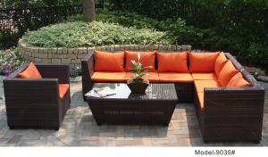 China outdoor sofa furniture rattan modular sofa --9035 wholesale