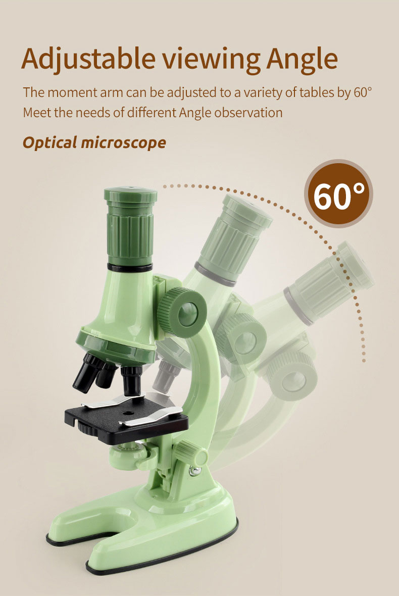 Student Science And Biology Experimental Equipment Plastic 1200 Times Microscope Toy