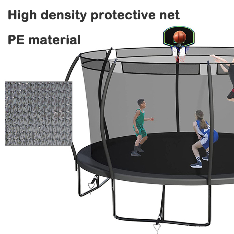 Adult Children Kids Basketball Hoop Set Trampoline with Protective Net and Logo Option