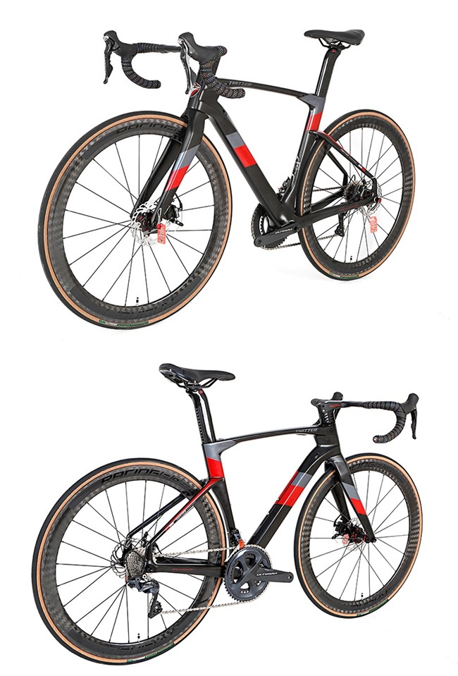 twitter Carbon Fiber Road Bike sram rival 22 speed carbon fiber wheelset