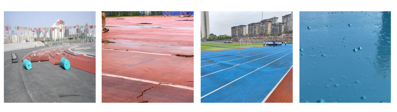 Esp Semi-Prefabricated Rubber Running Track for Sports Centers Complex Stadiums