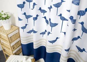 China Waterproof Printed White Bathroom Shower Curtains Thickening Plated Style wholesale