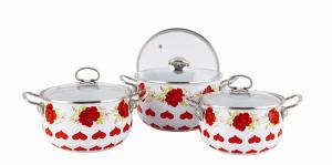 China Enamelled cookware set wholesale