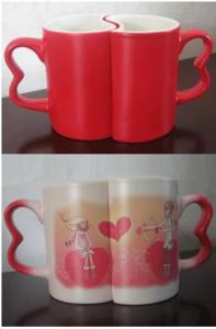 China Sublimation Full color Changing Lover's Red Mug wholesale