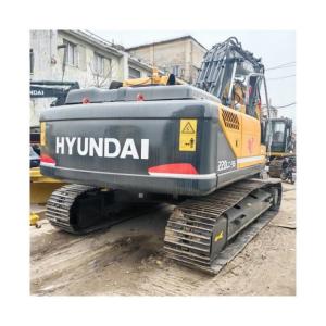 China Korean Used Hyundai 220 Crawler Excavator Digger 22 Tons with 1.05m3 Bucket Capacity wholesale