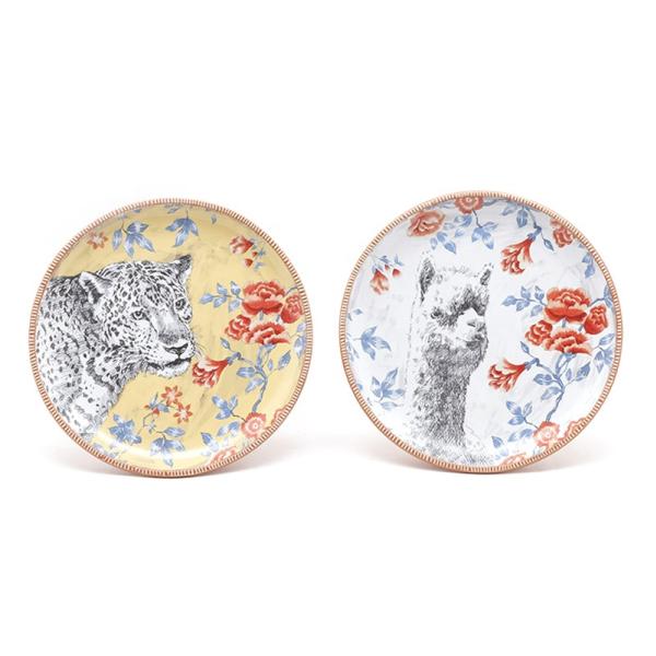 New design animal pattern Spring Summer series ceramic dinner set tableware with flower pattern