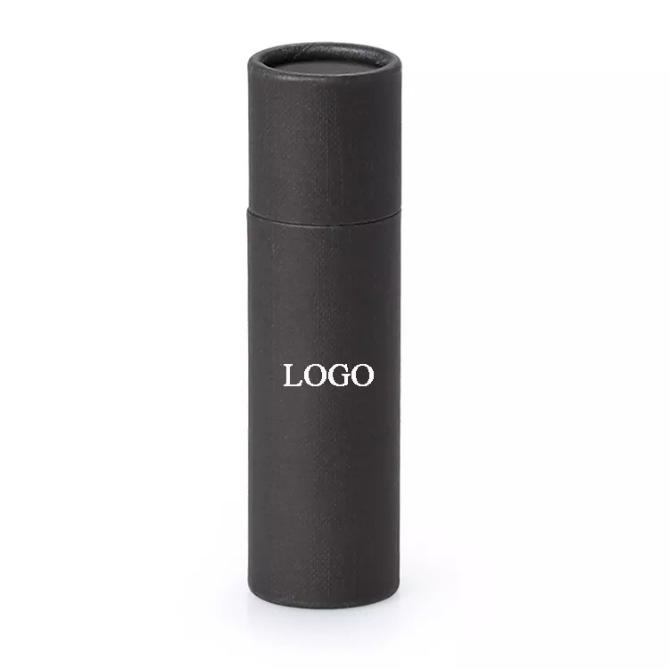 Black Kraft Essential Oil Bottle Tube Packaging Custom Logo Printed
