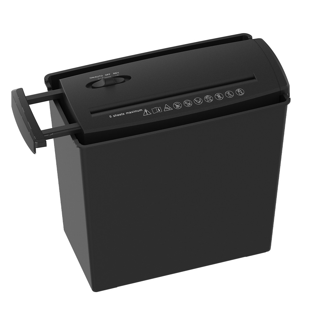 220mm Working Width S606B 10L Strip Cut Mini Paper Shredder For Home Use 5 Sheet