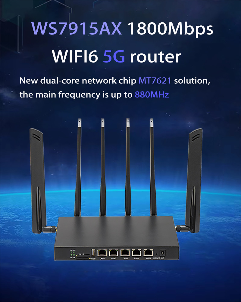 M2 Interface 5G Wifi 6 Router Openwrt 4g Router With Sim Card