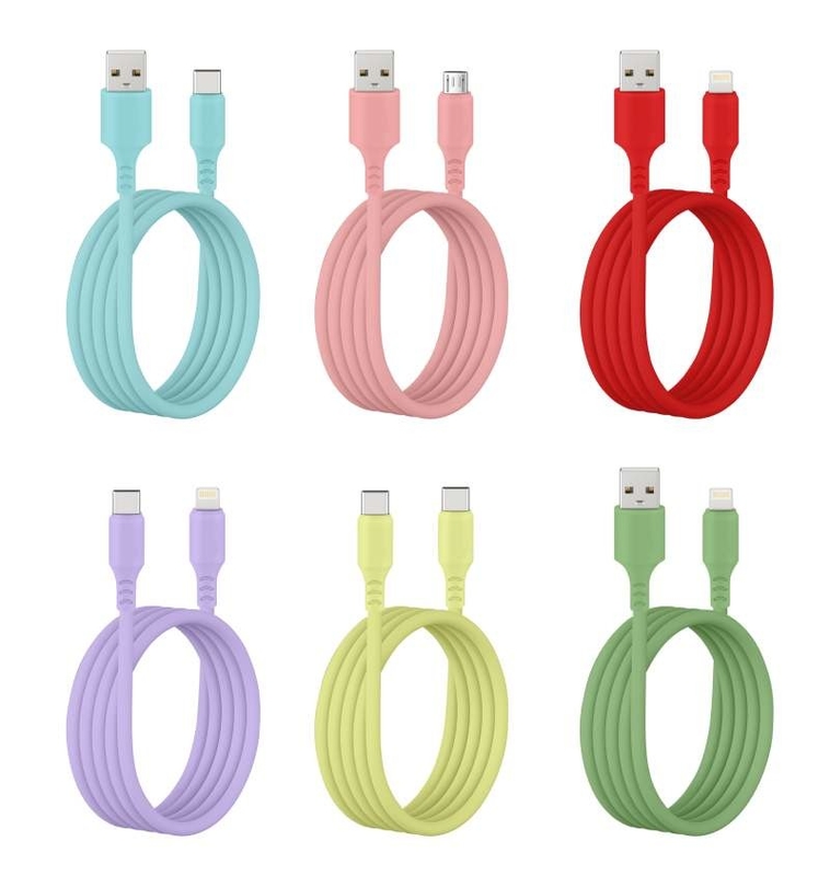 Soft - Touch Silicone USB - C Cable In Lavender: Quality You Can Trust