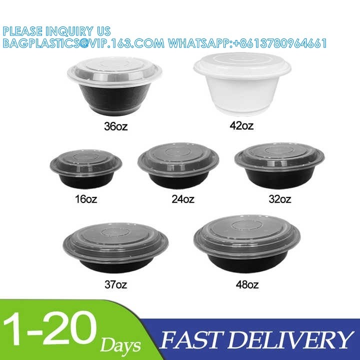Custom 5 compartment 6 Compartment recyclable Bento Food Containers Take Away Disposable Plastic Lunch Bento Box