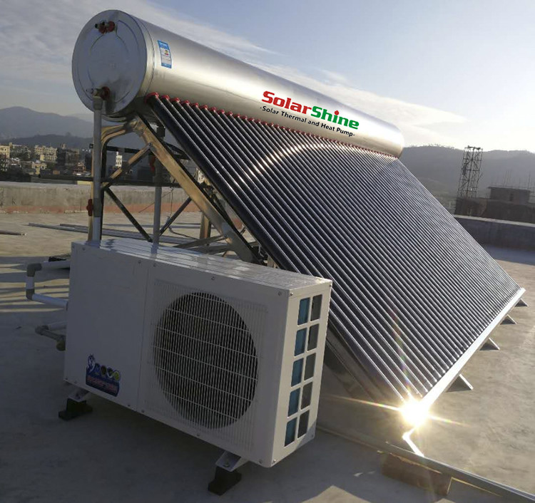 Safety Vacuum Tube Solar Water Heater , Solar Powered Tankless Water Heater