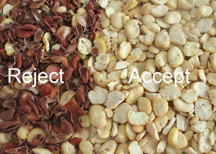 HD Full Color Broad Bean Color Sorter , Four Channels Potato Color Sorting Machine
