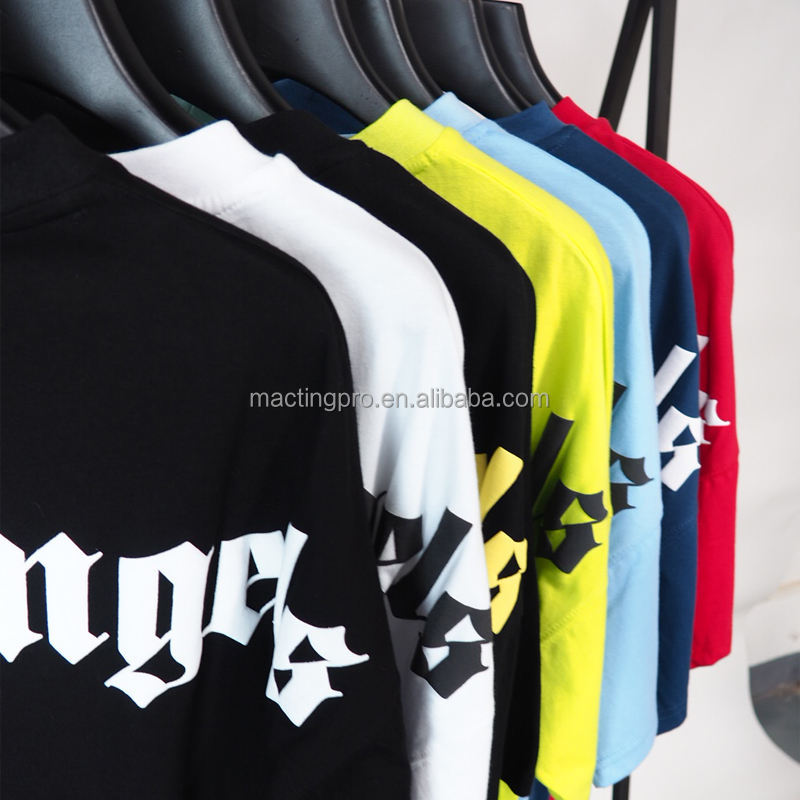 240gsm Heavy Cotton Boxy Fit T Shirt with 3D Foam Print and O-Neck Collar Blank Plain