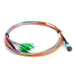 2 Meters Fiber Optic Ethernet Cable , Fan Out Fiber Cable Assembly MPO Male To