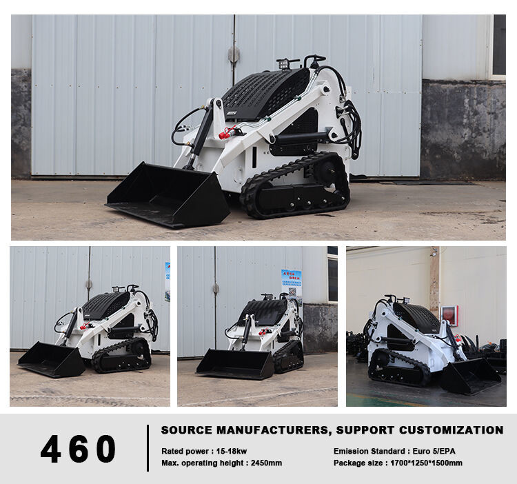Versatile Diesel Euro 5 Mini Skid Steer Loader With Bucket