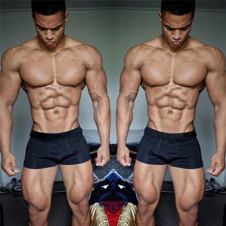 Custom High Quality Gym Briefs Boxers Men Mid Rise Two Tone Color Teen Boys Cotton Underwear