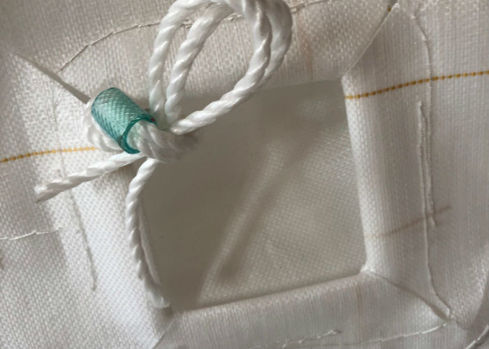 Green Lifting 1 Ton Storage Bags , Large Reinforce Woven Jumbo Bags