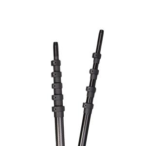 China Plain Weaving Carbon Fiber Extension Pole For Arecanut Plucking wholesale