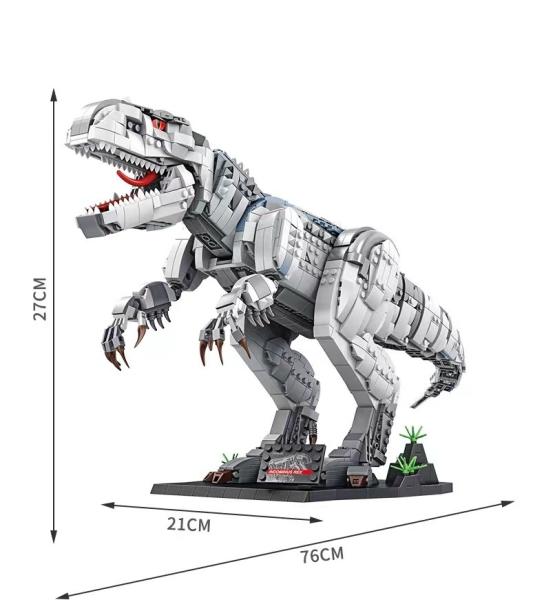 Panrose 611001 Building Blocks Puzzle Brain Dinosaur Series Large Tyrannosaurus