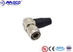 Right Angle Male Industrial Circular Connectors 12 Pins HR 10A - 10P - 12P