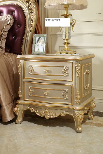 Luxury furniture online stores for Big house and Villa of King bed by Craft wood with Italy Leather headboard