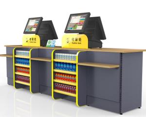 China Durable Cash Register Counter Stand , Retail Sales Counter Furniture wholesale