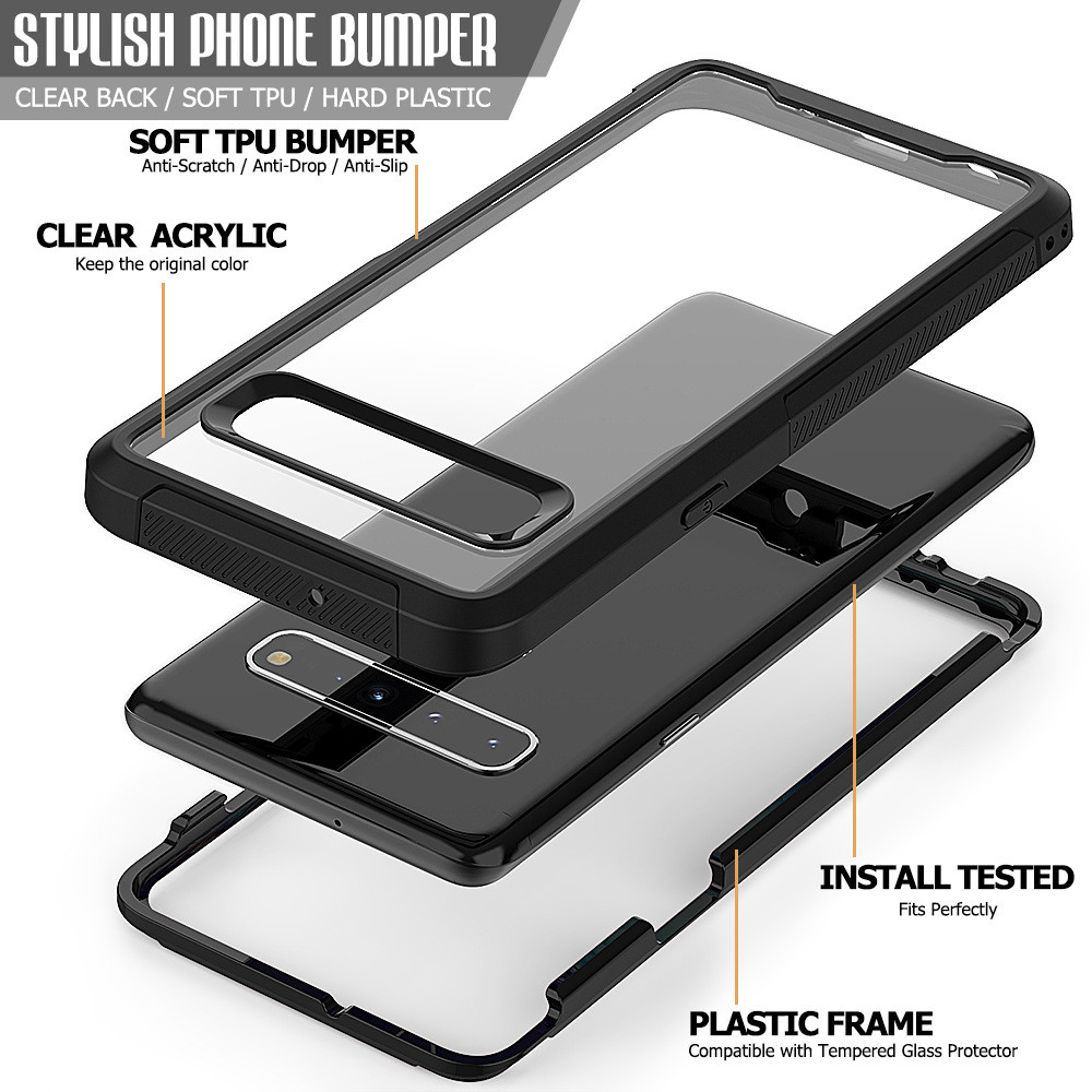 Scratch Resistant Defender Cell Phone Case Anti Lost Bumper Full Wrapped