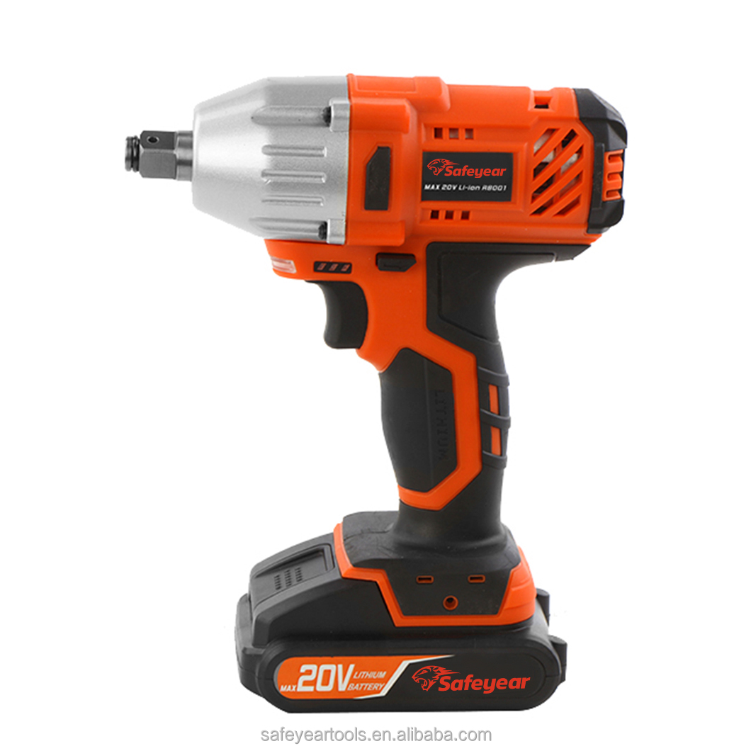 20Volts 1/2in 3000RPM Impact Driver Wrench Set Power Battery Impact Wrench Tool Set