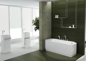 China Customized Design Freestanding Soaking Bathtub White Blue Grey Optional wholesale