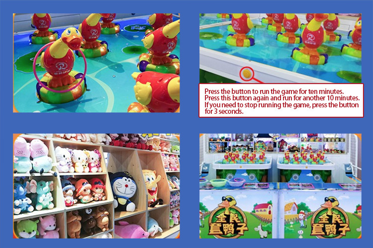 Family Arcade Shooting Arcade Cabinet Lucky Eggs Prize Set Of Duck Gift