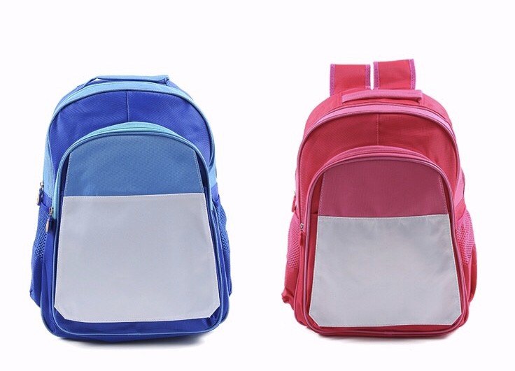Custom Large Size Detachable Kids Backpack Schoolbag For Sublimation Heat Transfer Printing