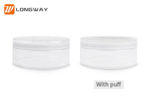China 20g 50g Empty Loose Powder Container , Round Cosmetic Sifter Jars AS Material wholesale