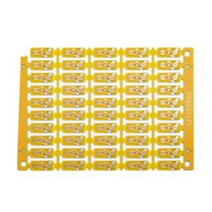 China Gold Finger 20U Double Sided PCB 4mil 1.6mm Yellow Solder Mask wholesale