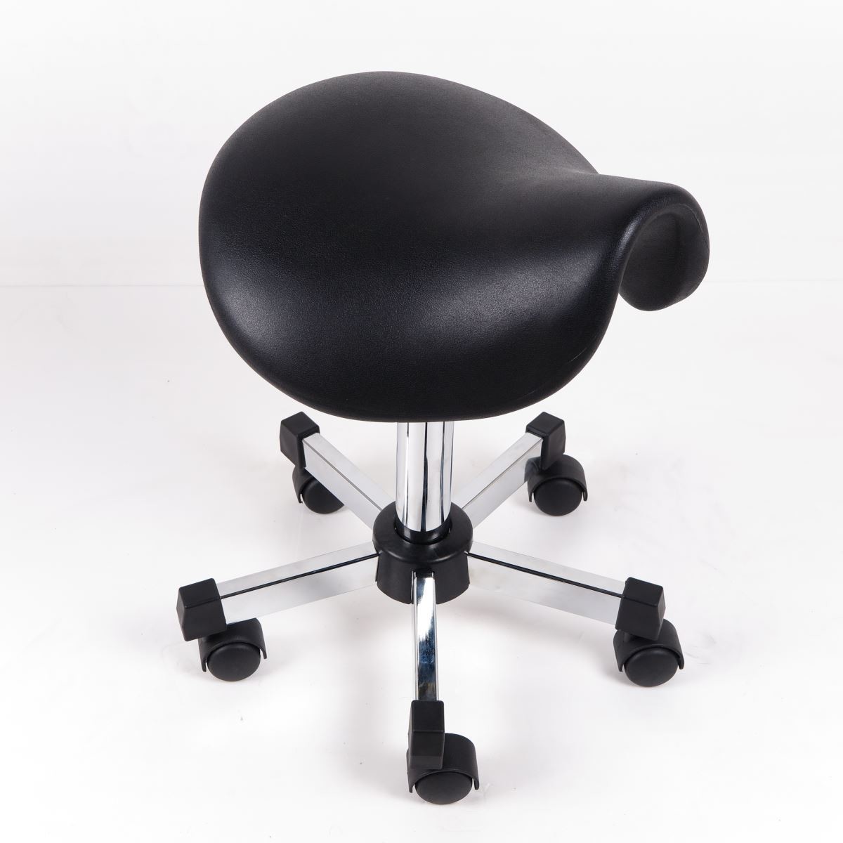 Polyurethane Ergonomic Anti Static Stool Swivel Saddle Stool For Workshop