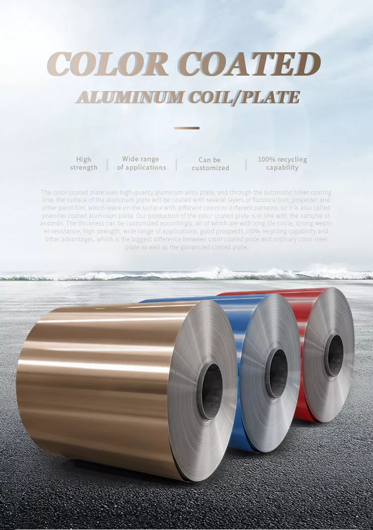 Printed Metal Sheet Coated Aluminum Coil 3003 3104 3105 H16 4 X 8 Coil Roll