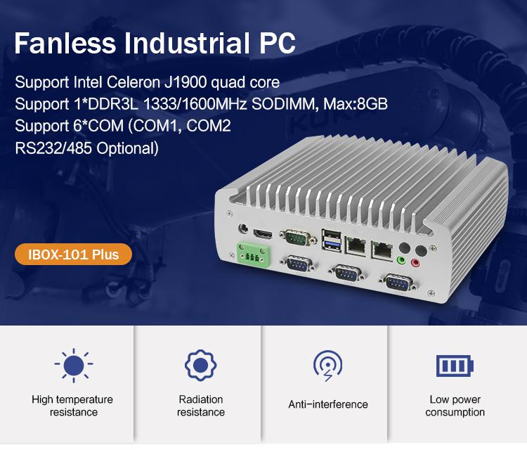 IBOX-101 Plus Industrial Mini PC With HDMI Mini PCIe/MSATA Support Windows/Liunx 01