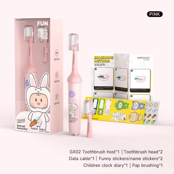 Sonic Electric Toothbrush Cartoon Smart Children Toothbrushes For 3-15 Year Old