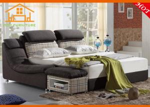 China Residential interior design french home bedroom furniture Resonable price wooden carved cheap leather sofa bed wholesale