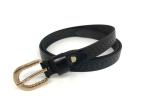 Cowhide Leather 1.8CM Embossed Skinny Belt For Women