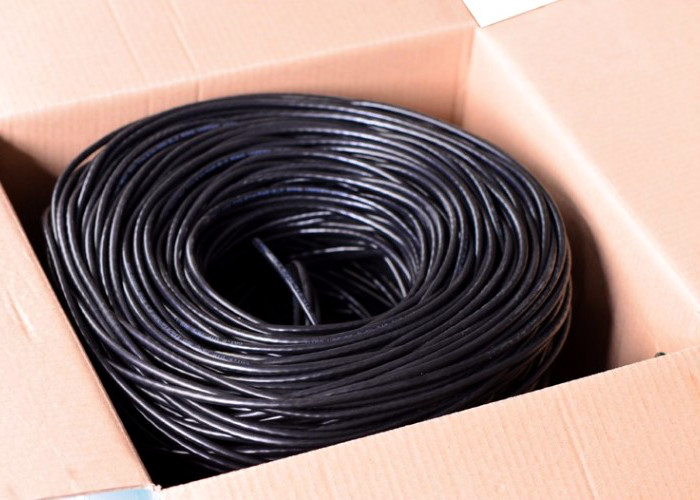 Outdoor UTP Bulk CAT6 Ethernet Cable PVC+PE Dual Sheath 23AWG 2500V