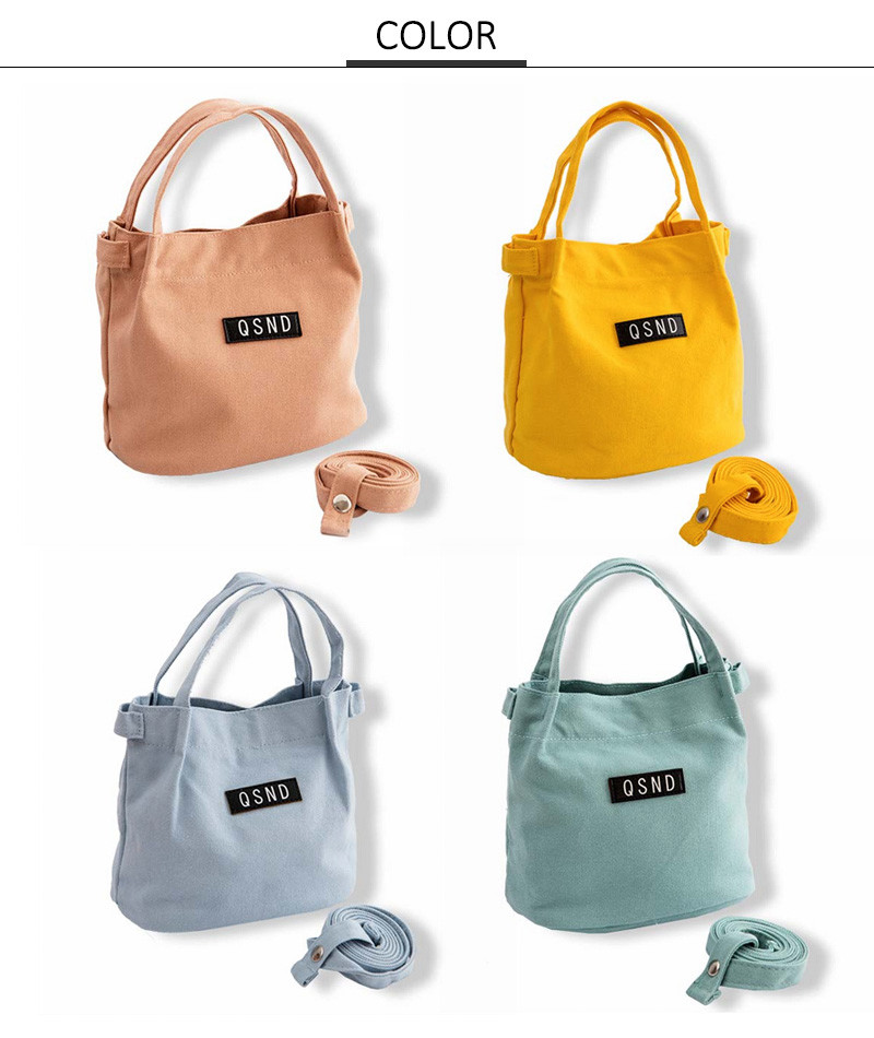 Custom Logo Cotton Canvas Fashion Office Adult Lunch Bag with Handle