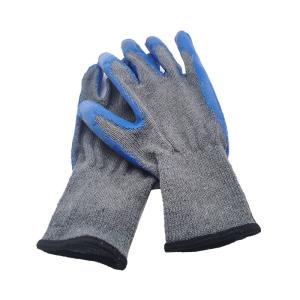 China Industrial Knitted Cotton Rubber Gloves Comfortable Breathable wholesale