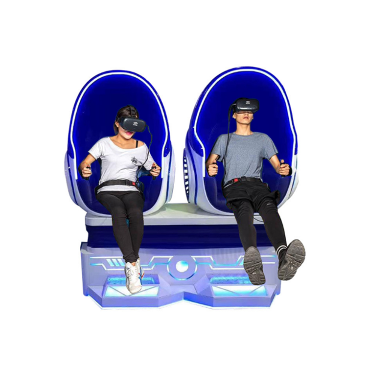Direct selling high-quality virtual reality simulation amusement equipment 2 seats 9d 360 vr cinema sports egg chair