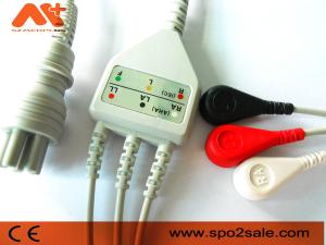 China Omron &gt; Colin BP-88S, BP-S510, M9500, Press Mate Advantage Compatible 3 Lead Direct-Connect ECG Cable wholesale