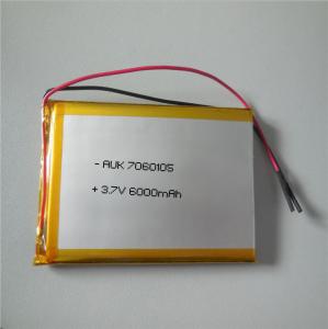 China Stable Custom LiPo Battery 3.7V 6000mAh Overcurrent Protection wholesale