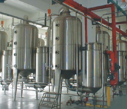 Industrial Rotary Falling Film Evaporator Hot Pressure Pump Extraction