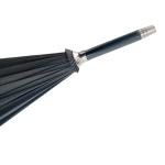 16 Ribs Black Color Promotional Golf Umbrellas Metal Shaft 190T Pongee Fabric
