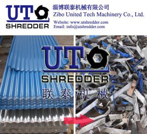 China hot sale metal double shaft shredder, steel sheet shredder, PPGI crusher, alumina foil, steel foil shredder / crusher wholesale