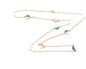 China L.Vicharm Colorful Party Long Necklace Multiple Colors Shell Necklaces wholesale
